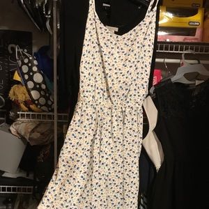 White floral summer dress